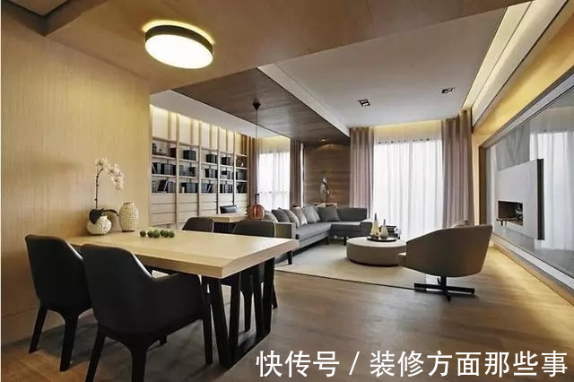 业主|102平现代风三居室,巧妙地将书房设置在客厅十分宽敞