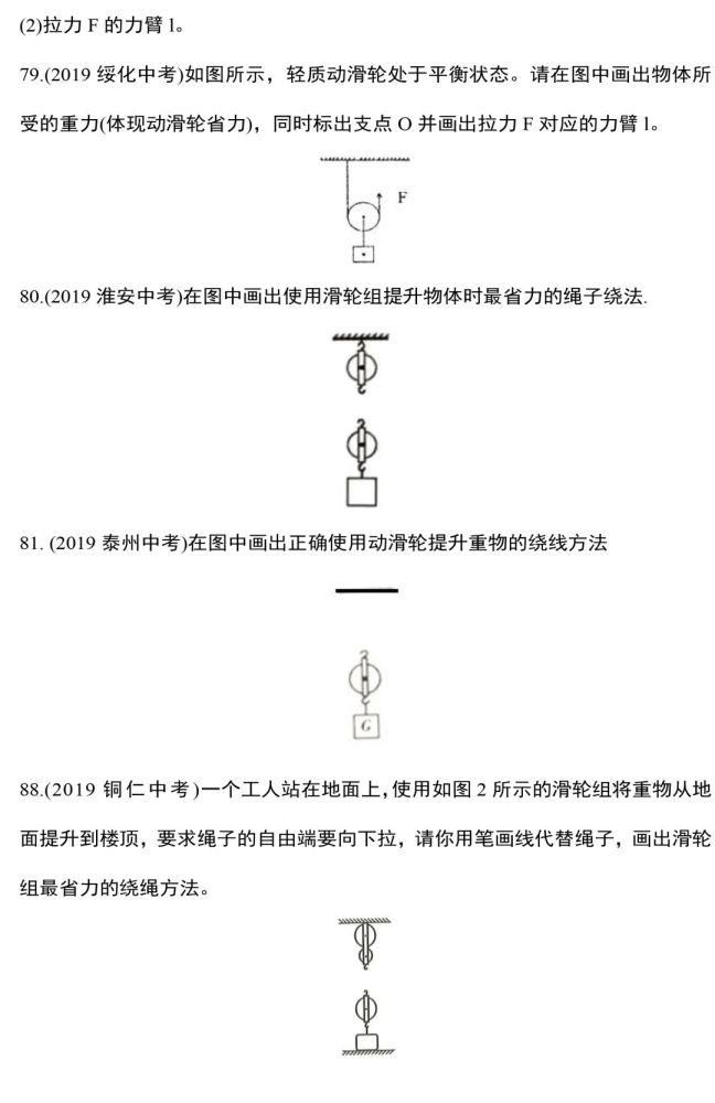 作图|力学作图题，这88道精选作图题一定要做！