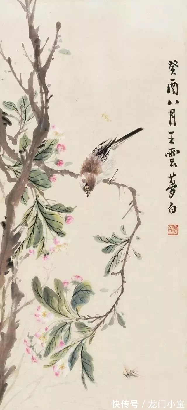 花鸟画$他46岁离去，上世纪二十年代名振京华，与齐白石同为一线花鸟画家