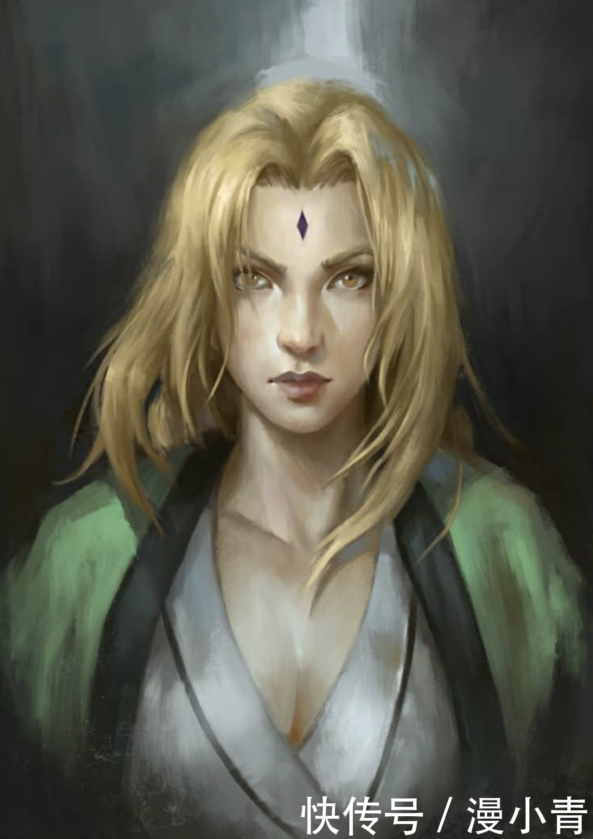 颜值|写实风格的火影人物,纲手奶奶的颜值果然很经得起考验