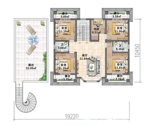 露台|当别墅设计遇到与父母分开住，这种主屋结合偏房建房方式，真前卫