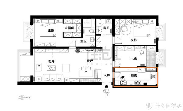 衣帽间|住范儿真实案例 篇二十九：135㎡的家75㎡收纳，空间感饱满美出新境界！