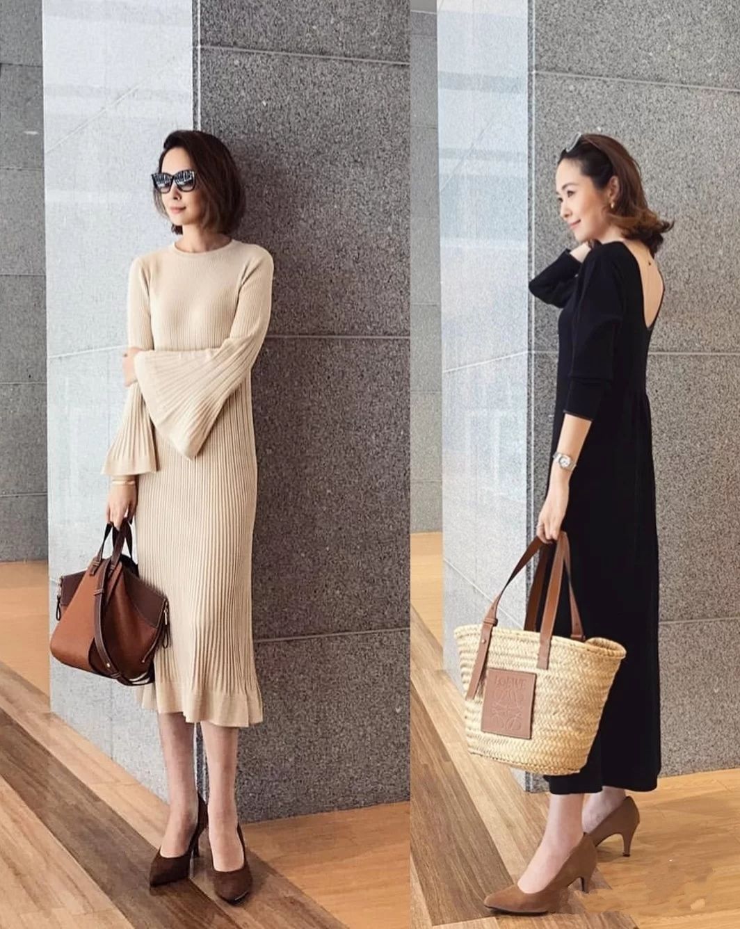 日系博主穿搭太圈粉,简约高级不失女人味,超适合50岁的女性
