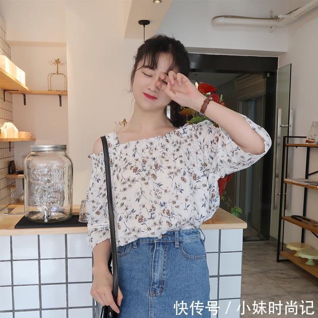 碎花|跟别人穿不一样的碎花衬衣,森女气浓厚