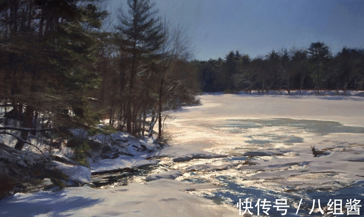 艺术#如此佳作,怎能一个“美”字能够概括——休斯的户外风景画艺术