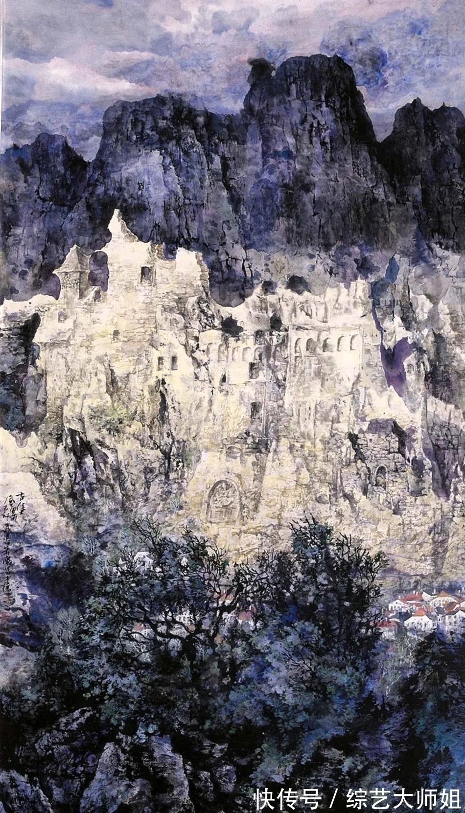 萧瀚$旅德中国画家|色彩的魅力!萧瀚彩墨山水画