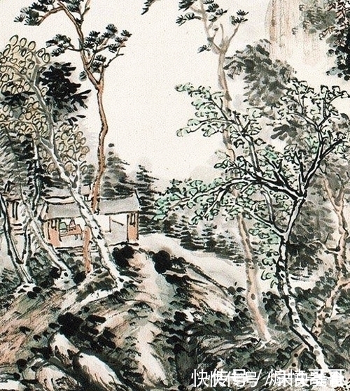 山水画@把游记散文画成一幅画,黄宾虹绘《山水纪游》