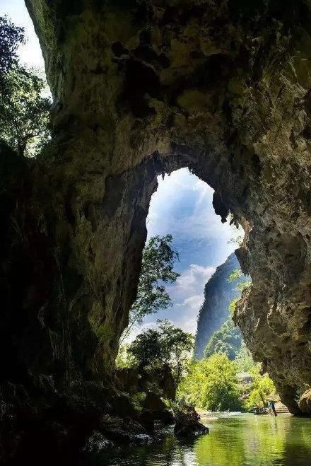 世外桃源|坝美村，一个隐秘在山洞深处的绝美古村，陶渊明笔下的世外桃源