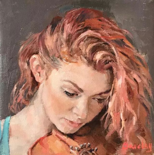 画家#英国画家穆里尔笔下的舞女,身体张力的展现,舒展的弧度太美