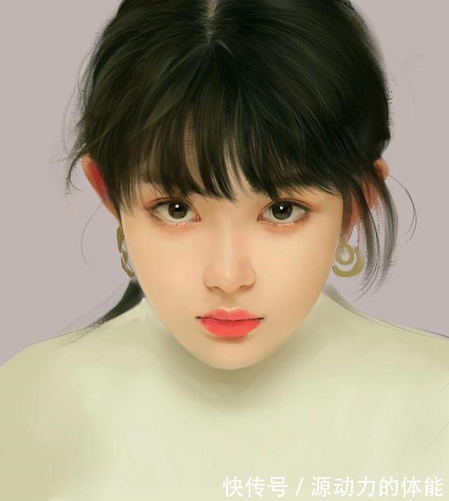 厚涂|厚涂韩服少女(附过程)!