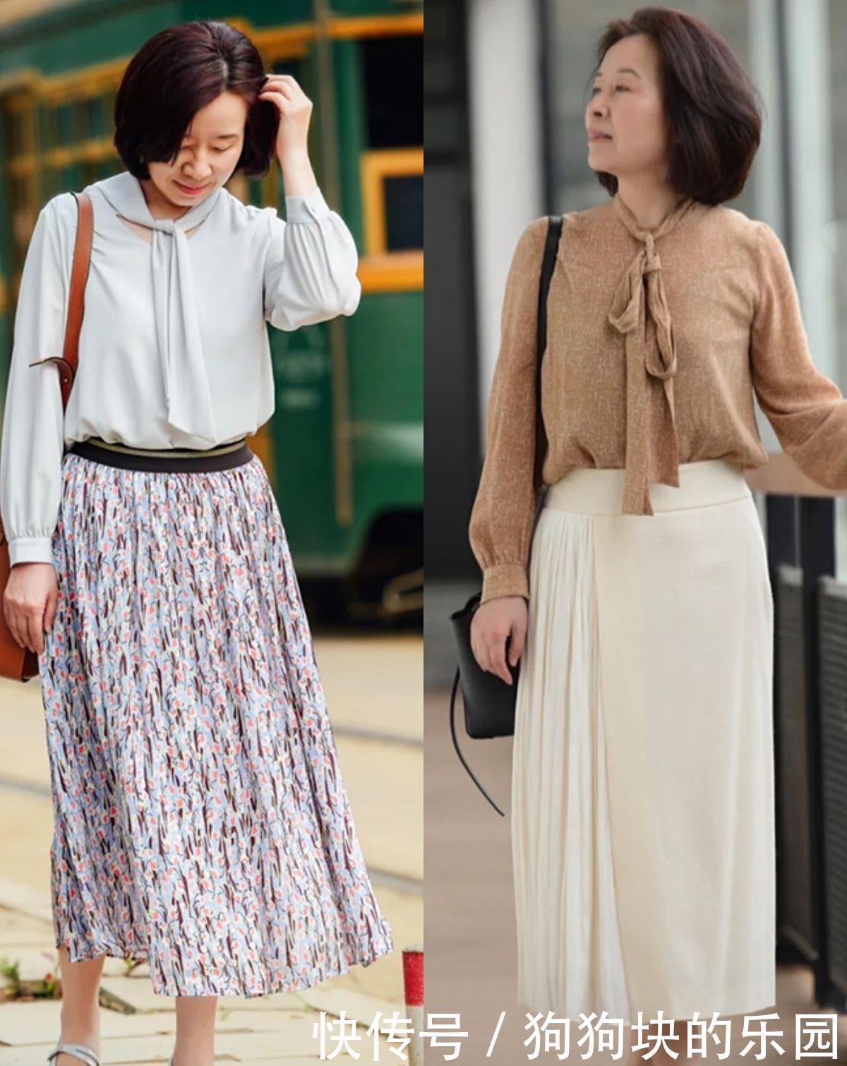 博主 女人年过50会打扮才优雅,这位博主的裙装搭配,简约舒适显气质