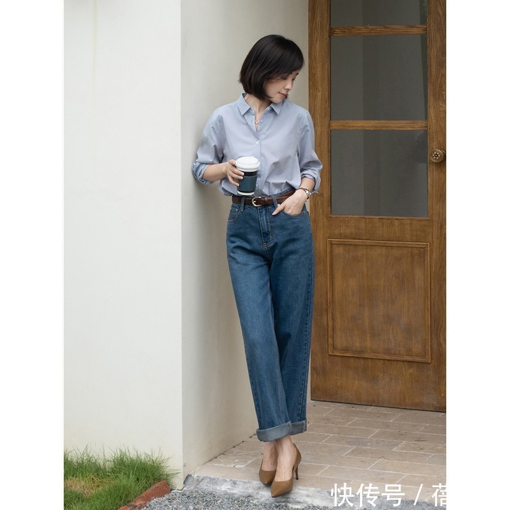 外套|品味越高端的女人,越爱穿“衬衫”,搭配半身裙、牛仔裤都很高级