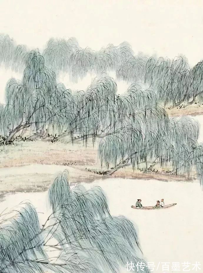 郑午昌@春风拂柳,春意浓!大师笔下的春柳太美了