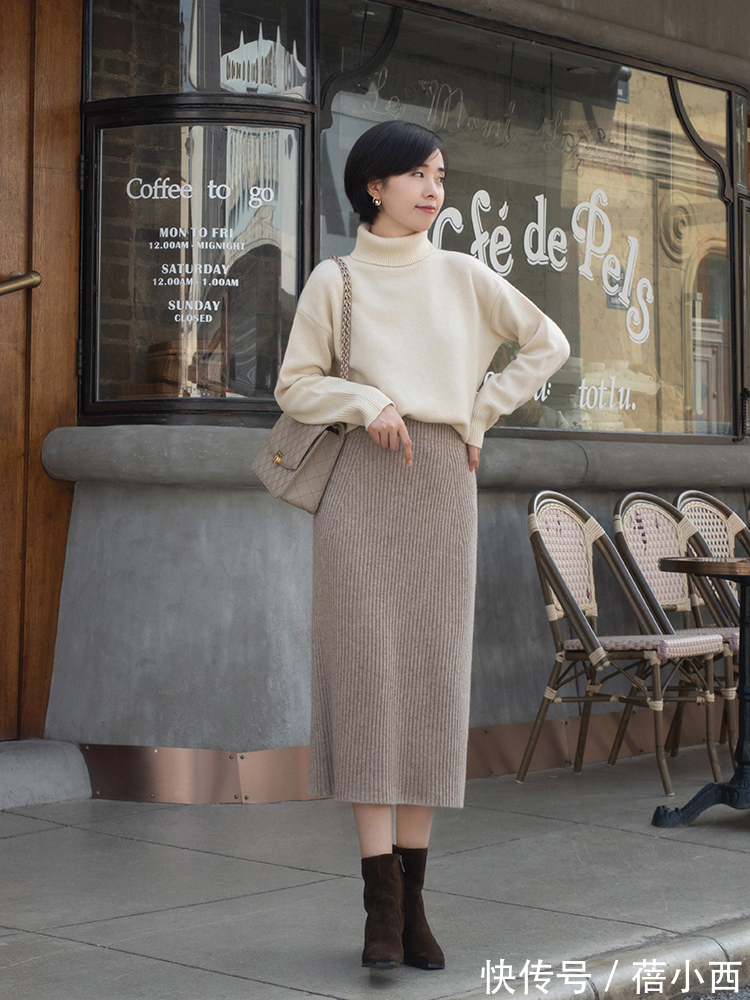 蕾丝 成熟女人的毛衣穿搭示范来了,搭配半身裙、裤子,体面高级显气质