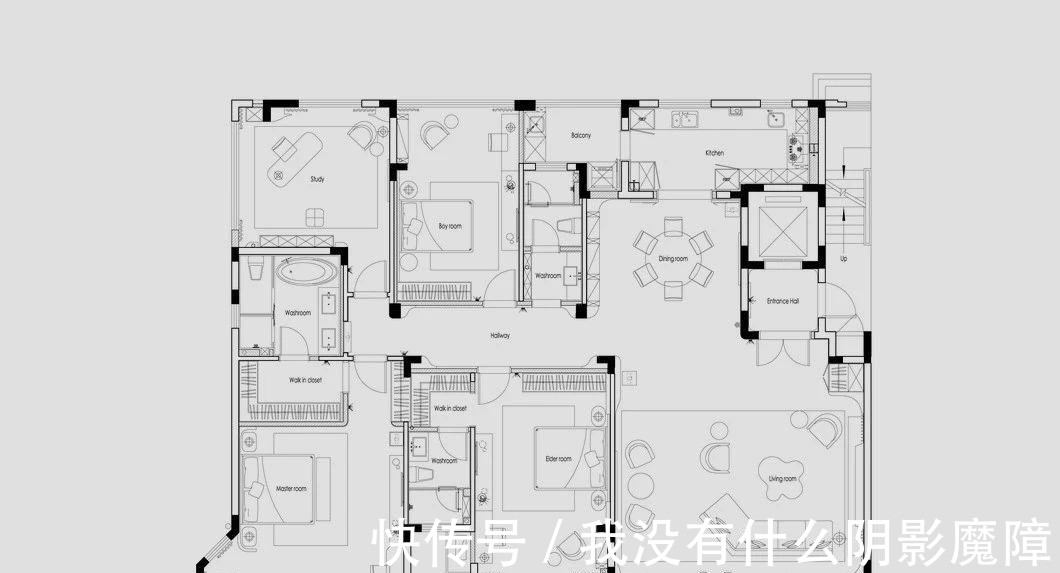 茶室|253平大平层，光装修就花了124w，一进门就被迷住了，客厅更大气