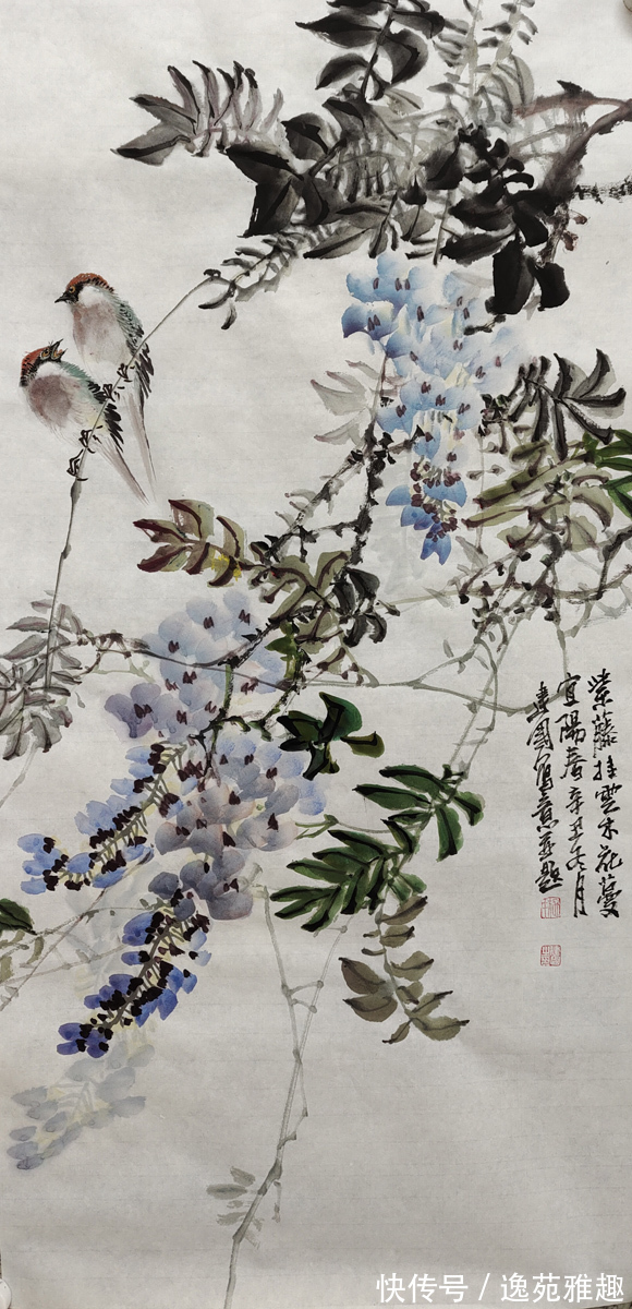 画家@【作品欣赏】春华秋实，心随花开，画家施建国作品欣赏