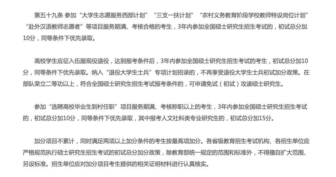 @研考生，符合加分要求要及时向院校提交材料