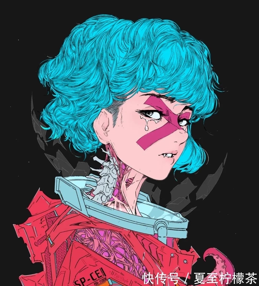 时尚风#插画师EllieMaplefox作品欣赏丨一大波甜酷头像壁纸来袭!