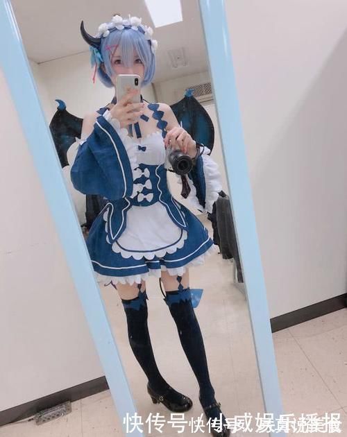 小恶魔雷姆|中国妹子cos小恶魔雷姆,连这个小细节都没错过,太敬业了