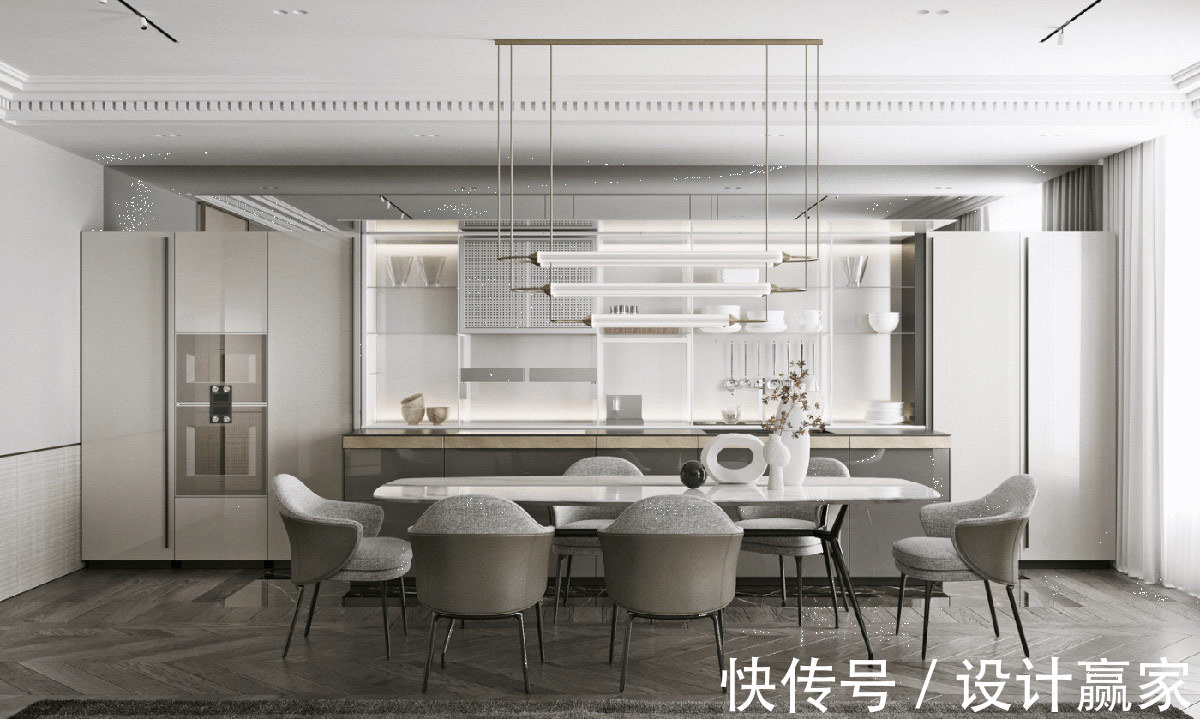 创意性|230㎡开放式公寓，创意性设计，经典时尚的色调，居住体验非同一般