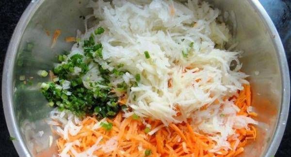 炸萝卜丸子,不要只用面粉和胡萝卜再加上这种,丸子就更香了