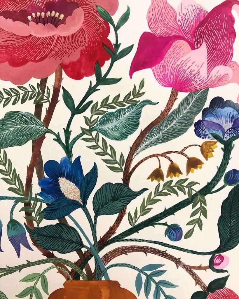  艺术家|水彩平涂，装饰效果太强了，自己动手画一幅，美到邻居羡慕嫉妒！