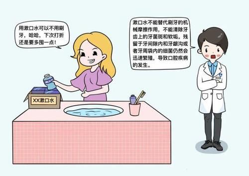  刷牙|用了漱口水就可以免刷牙啦？
