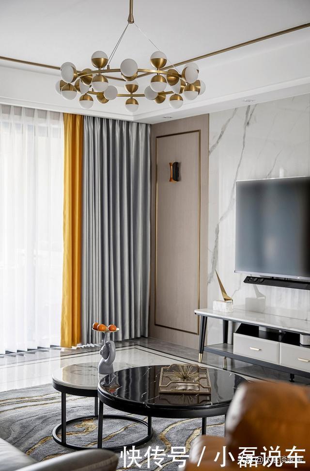 边柜|一家三口住140㎡新房，精致大气的现代轻奢风格，看完非常喜欢