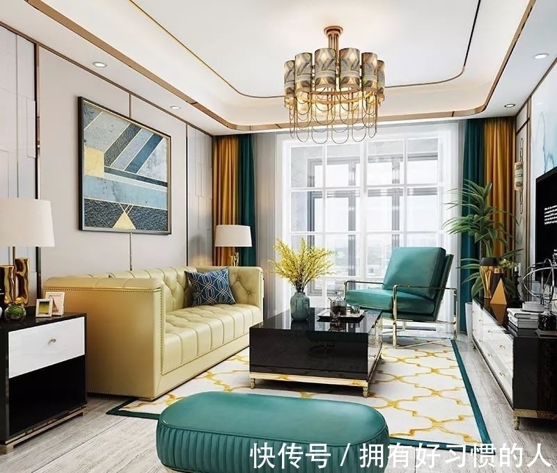 黄铜|客厅别再乱装了,如今流行轻奢风,精致漂亮上档次,太羡慕!