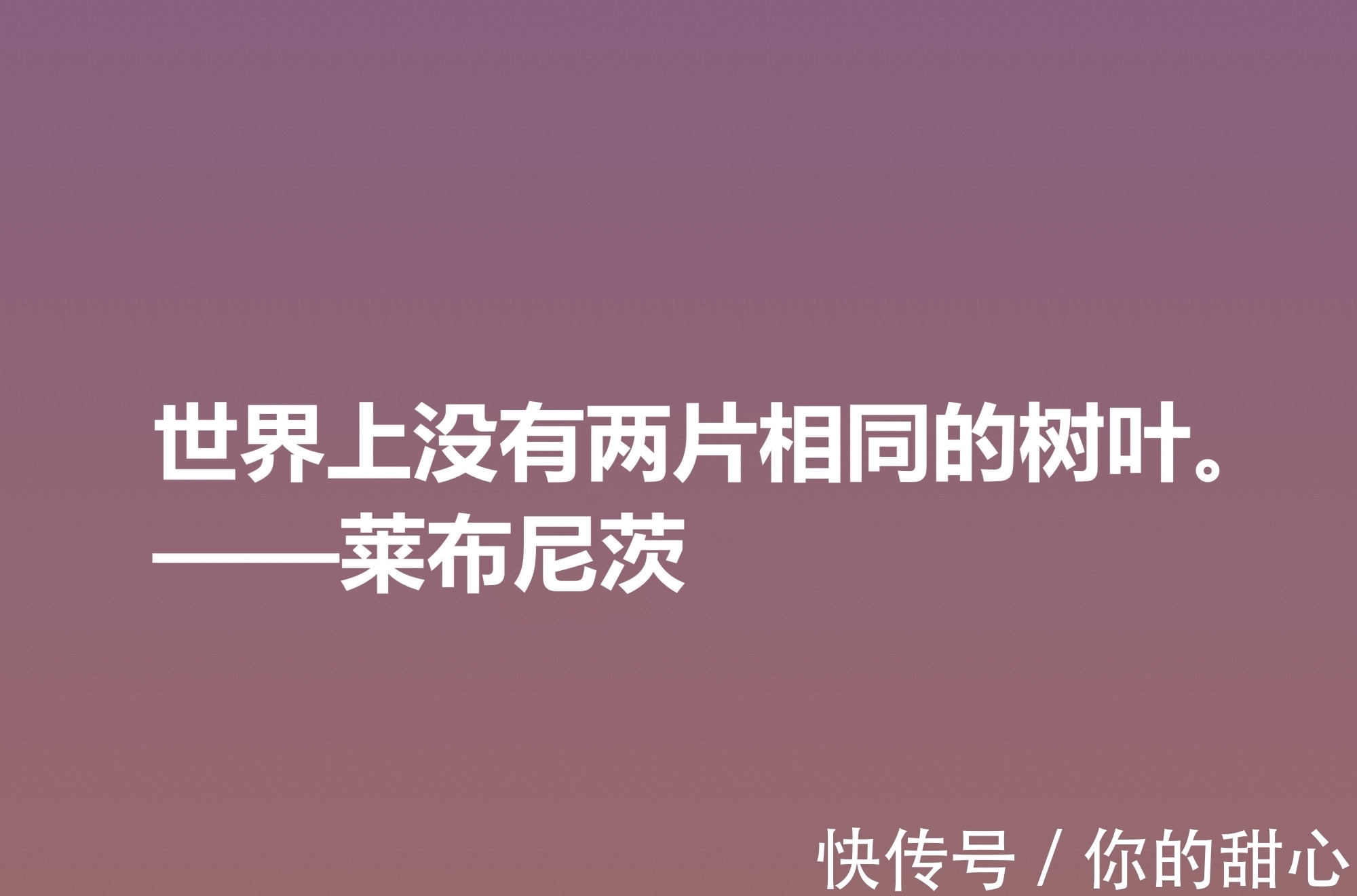 自由观！他是德国博学家，哲学思想深刻，莱布尼茨这八句格言，自由感浓厚