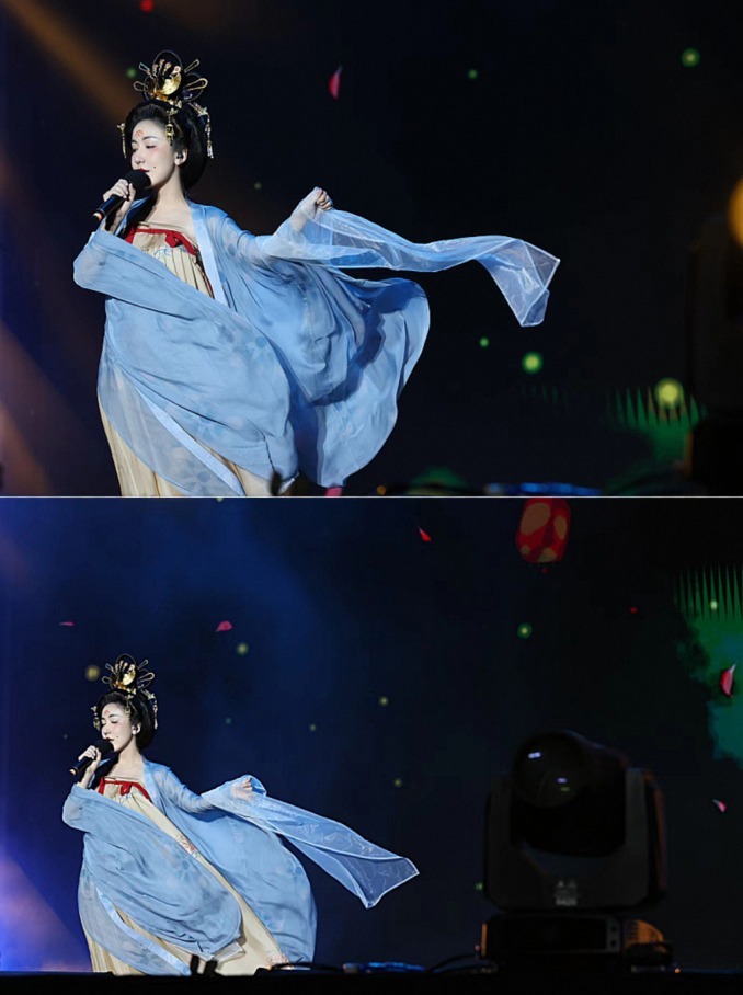 齐胸襦裙@娄艺潇真是“不走寻常路”, 一袭汉服让人领略盛唐之美, 超惊艳