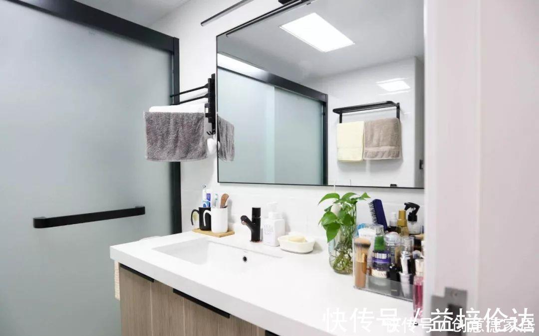 主卧|59㎡小两居,客餐厅合并功能叠加,中岛式厨房收纳满分,超实用!