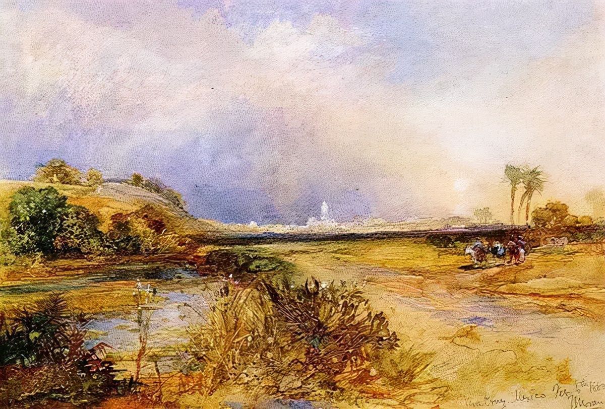 科罗拉多大峡谷@风景画家和蚀刻家托马斯·莫兰的精典油画作品