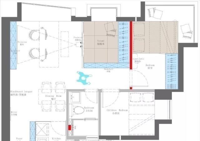 业主|这是什么神仙操作54平两居改三居,还能住下一家四口,太厉害了!