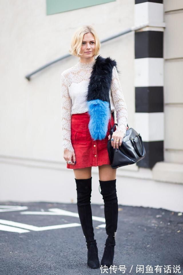 穿搭|现在的时尚好难懂!靴子拉直比人还高,穿腿上就像掉下来的裤子