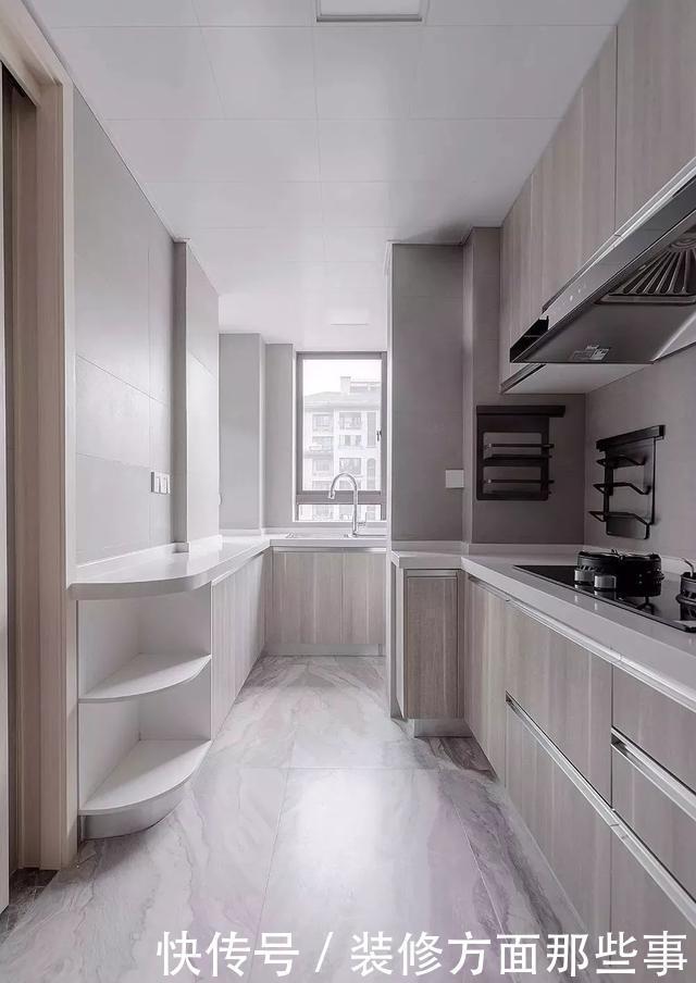 效果图|160㎡简约风格装修效果图，书房长虹玻璃折叠门