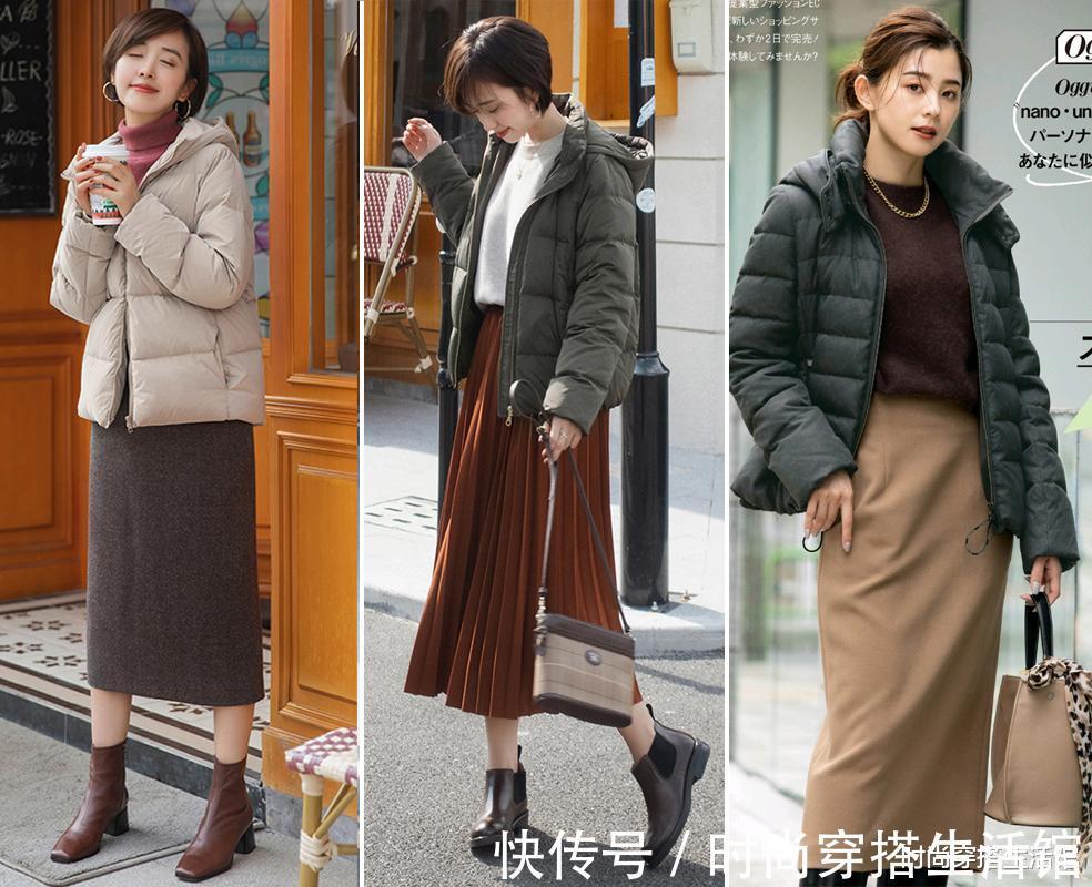 短款|降温后,羽绒服不用买太多,有这几款就够了,聪明的女人早穿上了
