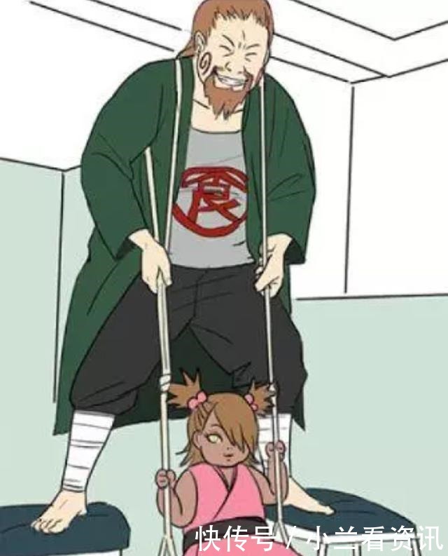 佐良娜|《火影忍者》里父亲与孩子的温馨一刻,佐良娜还没学会穿衣服