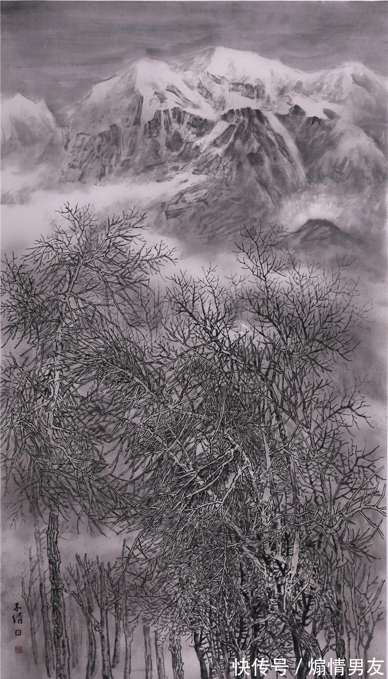 青绿@水墨与青绿,轻车熟路!徐子清山水画