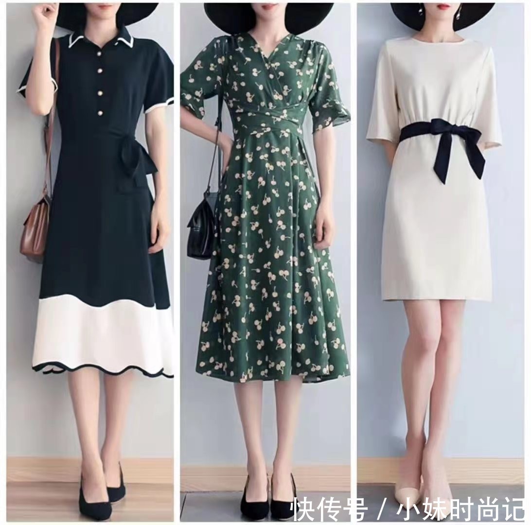 穿衣|“印花裙”优雅有品味,这几套照着穿很减龄