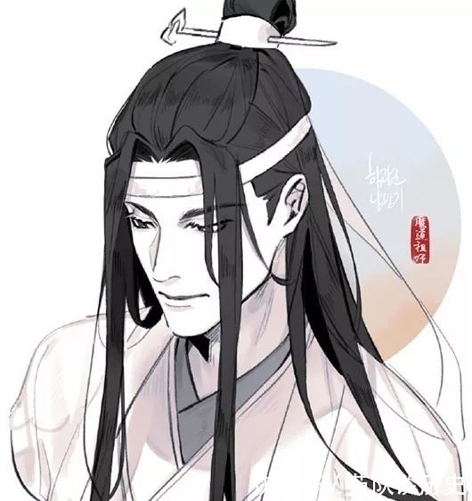 画师!魔道祖师:韩国画师笔下的众人,景仪是个小可爱,瑶妹今天二米七