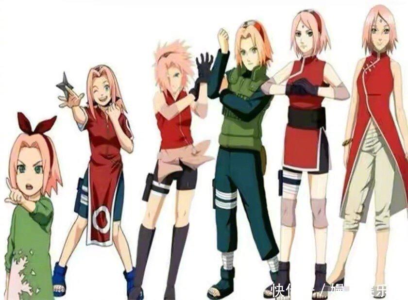 雏田|火影忍者中的女忍者,从幼儿时期到婚后状态,雏田的变化最惊人