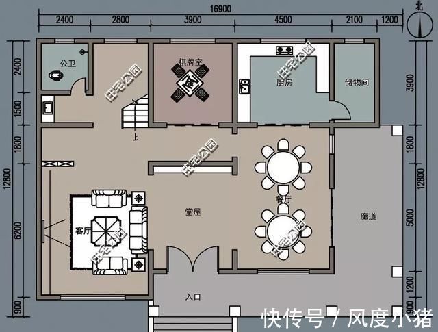 占地面积|农村没有堂屋的房子不是好房子,20套户型分享,总有一套看上眼