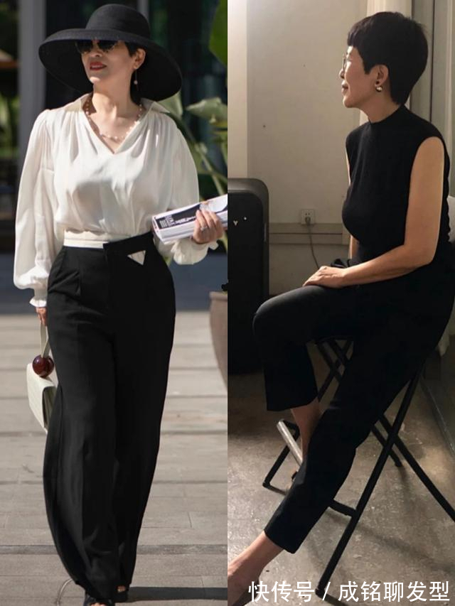 玫瑰粉|60岁女人的“穿搭模板”,洋气减龄又显气质,简约大气又有女人味