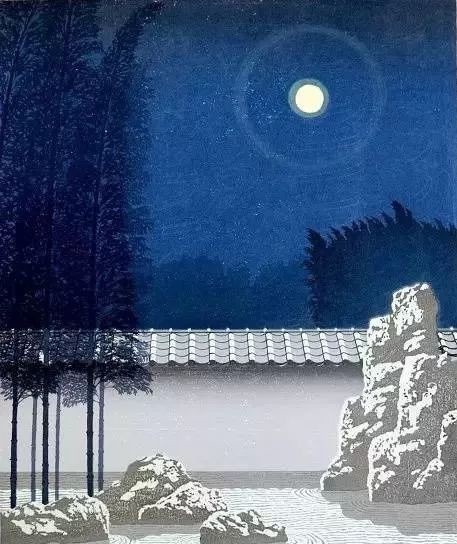 中国唐朝的斑斓山色水月之美