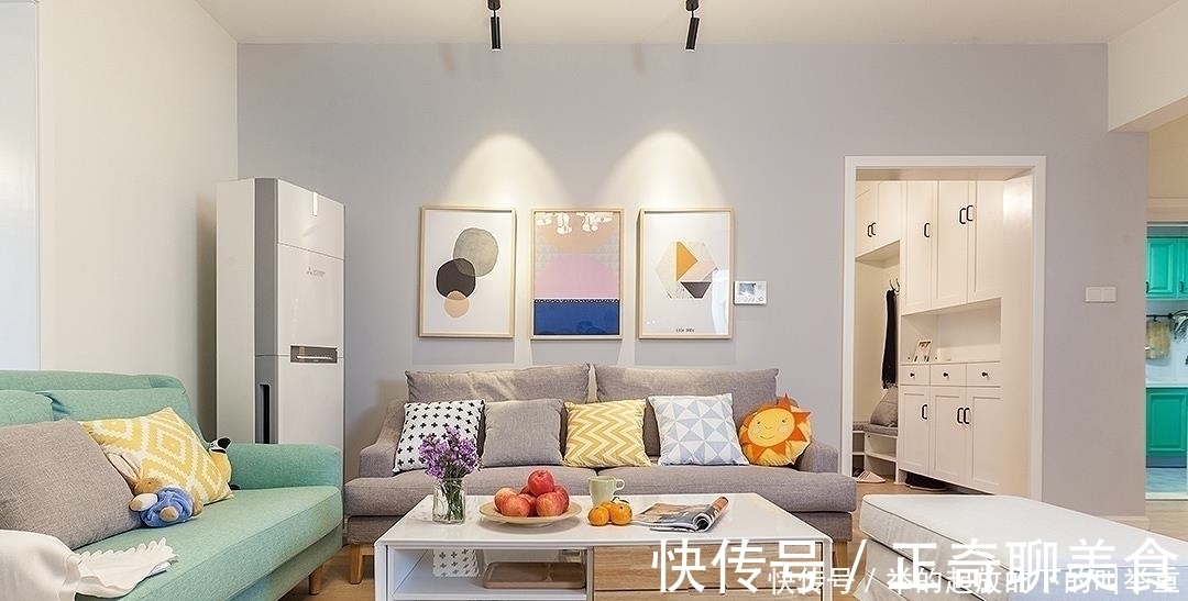 大衣柜|她家150㎡，玄关圈粉无数，卧室简单走一圈石膏线，阳台也太美了