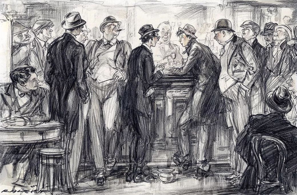 上流社会@美国最伟大的插画家,记录了上流社会的男男女女纸醉金迷的情景