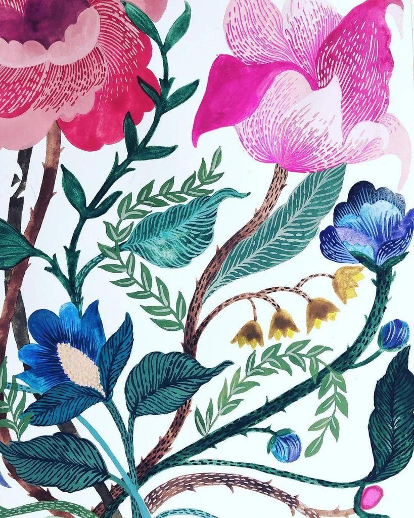  艺术家|水彩平涂，装饰效果太强了，自己动手画一幅，美到邻居羡慕嫉妒！