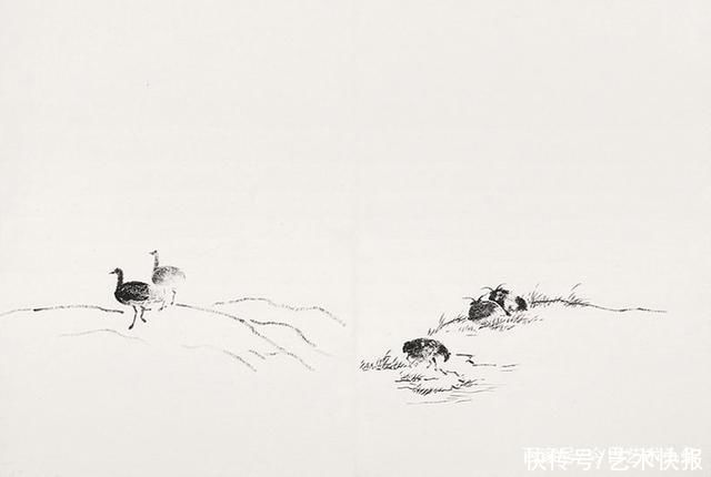 国画|跟着大师学国画，画家溥儒课徒手稿