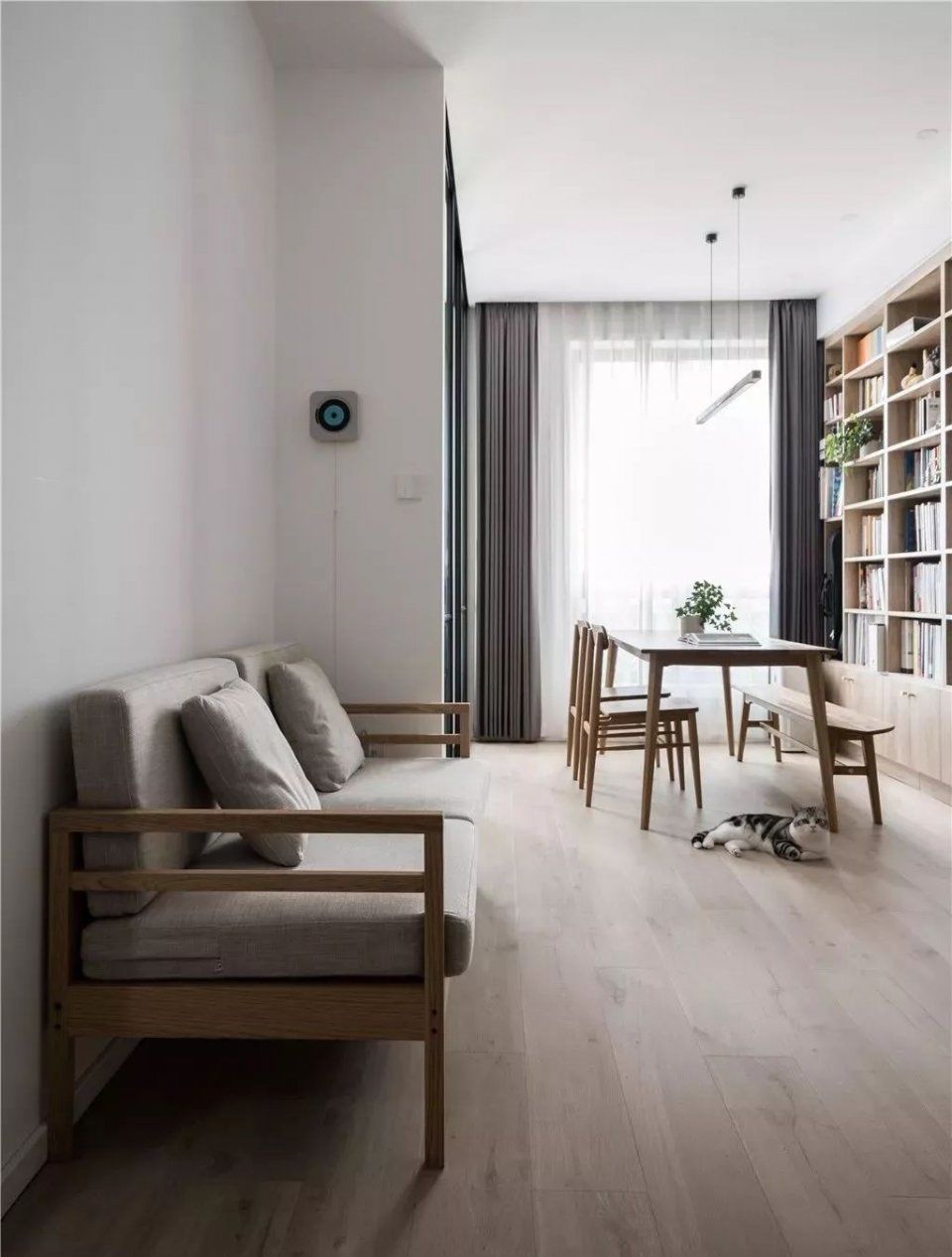 书房|45㎡日式单身公寓，不仅拥有阳光大书房，还有步入式衣帽间！